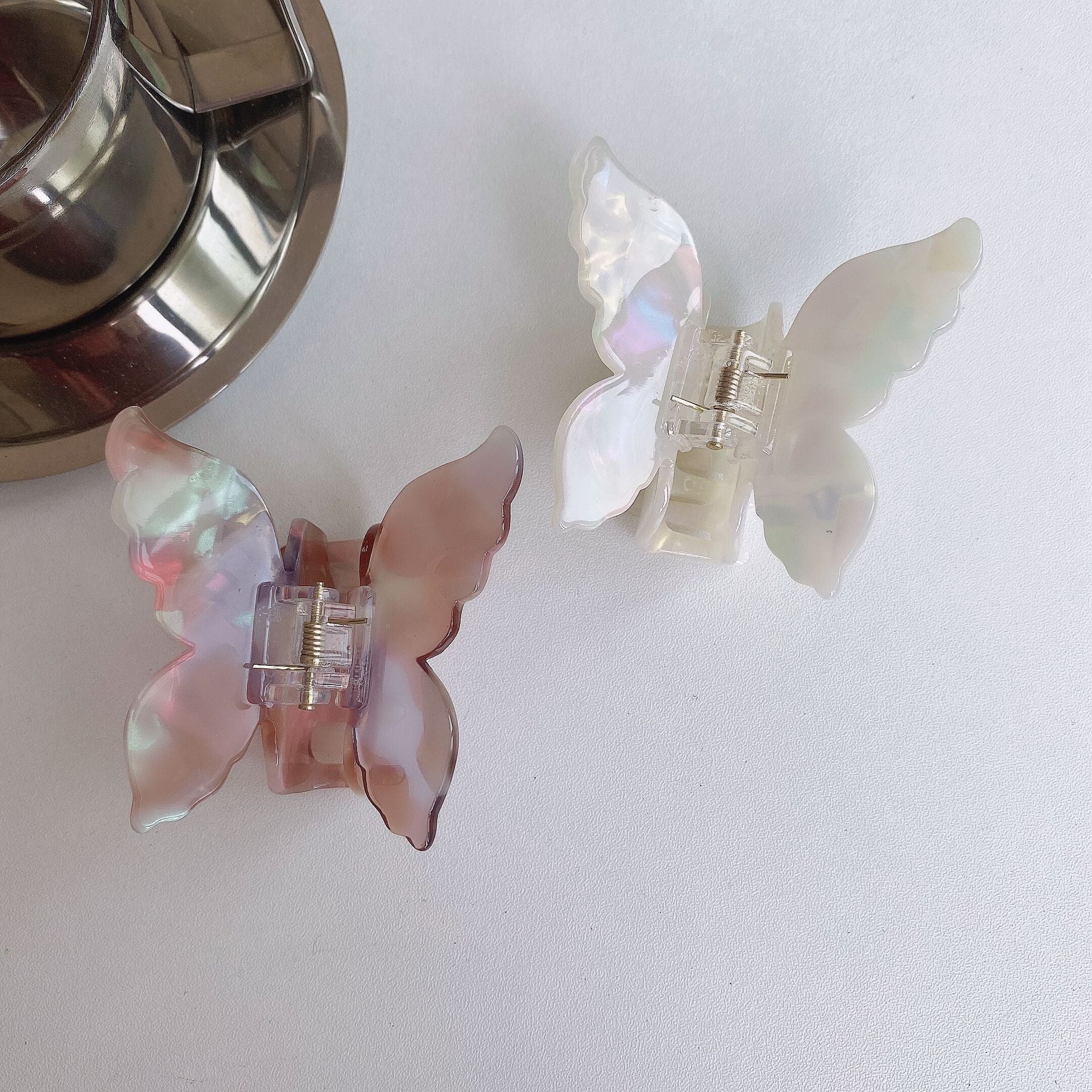 Wholesale French Vintage Butterfly Acetate Hairpins Hair Clips
